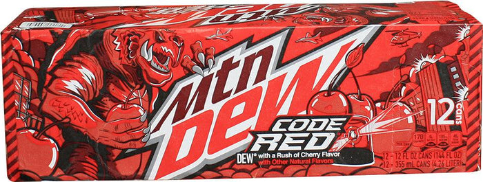 Mountain Dew - Code Red  - Cans