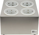 Pro-Kitchen - Cutlery Organizer - 4 Slot w/ Plastic Holders