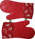 CLR - S&CO - Oven Mitts - Silicone Printed Red - 21364.2Z.11