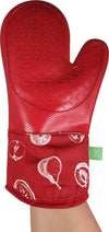 XC - S&CO - Oven Mitts - Silicone Printed Red - 21364.2Z.11