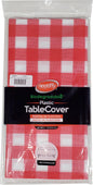 Table Cover - 54x108” Rectangular - Red Checker