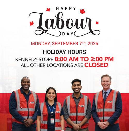 Happy Labour Day. On Monday, September 7, 2026, the Kennedy store is open from 8:00 a.m. to 2:00 p.m. All other locations are closed.