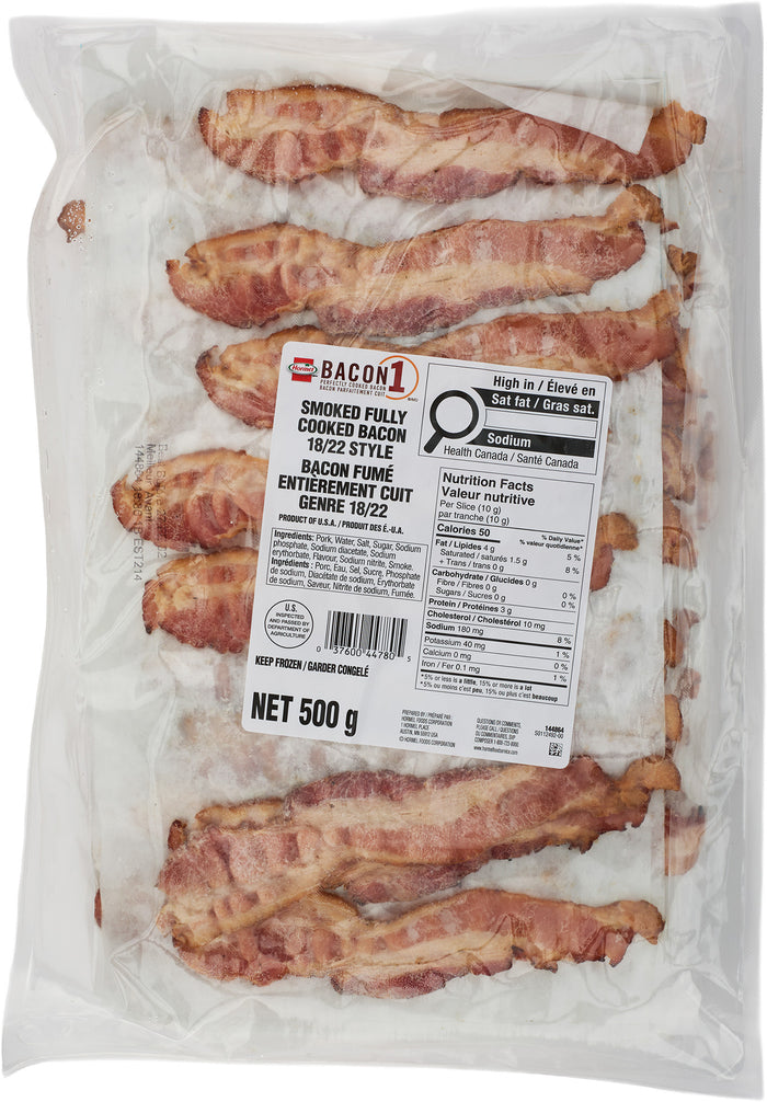 Hormel - Bacon 1 Fully Cooked Bacon 18/22 style
