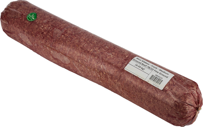 Blue Ribbon - Fresh - Medium Ground Beef 78/22 Fine Ground - Halal