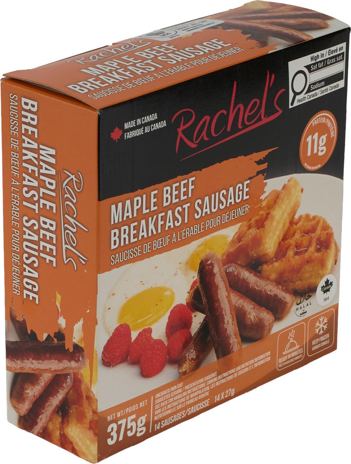 Frozen - Rachels - Breakfast Sausage Maple -375 Gm X 12 - Halal