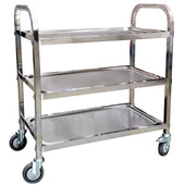 Pro-Kitchen - 85x45x90cm - 3 Shelf Trolley - SS - Medium