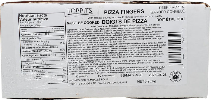 Toppits - Pizza Fingers - 2.3 oz - 50 Ptn