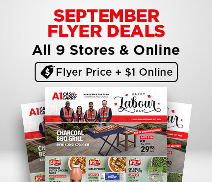 A1 Cash and Carry Ontario September 2026 Flyer Deals for all 9 stores and online.