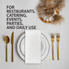 Mayfair - 3 ply Dinner Napkins 1/8 Fold - White - DNAP03