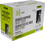 Mayfair - 2 Ply Dinner NaPKIN 1/8 Fold - Black