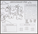 Kid's Activity Placemats - Paper - 16