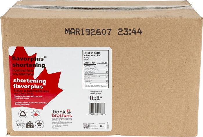 Bank Brothers - Flavorplus - Shortening