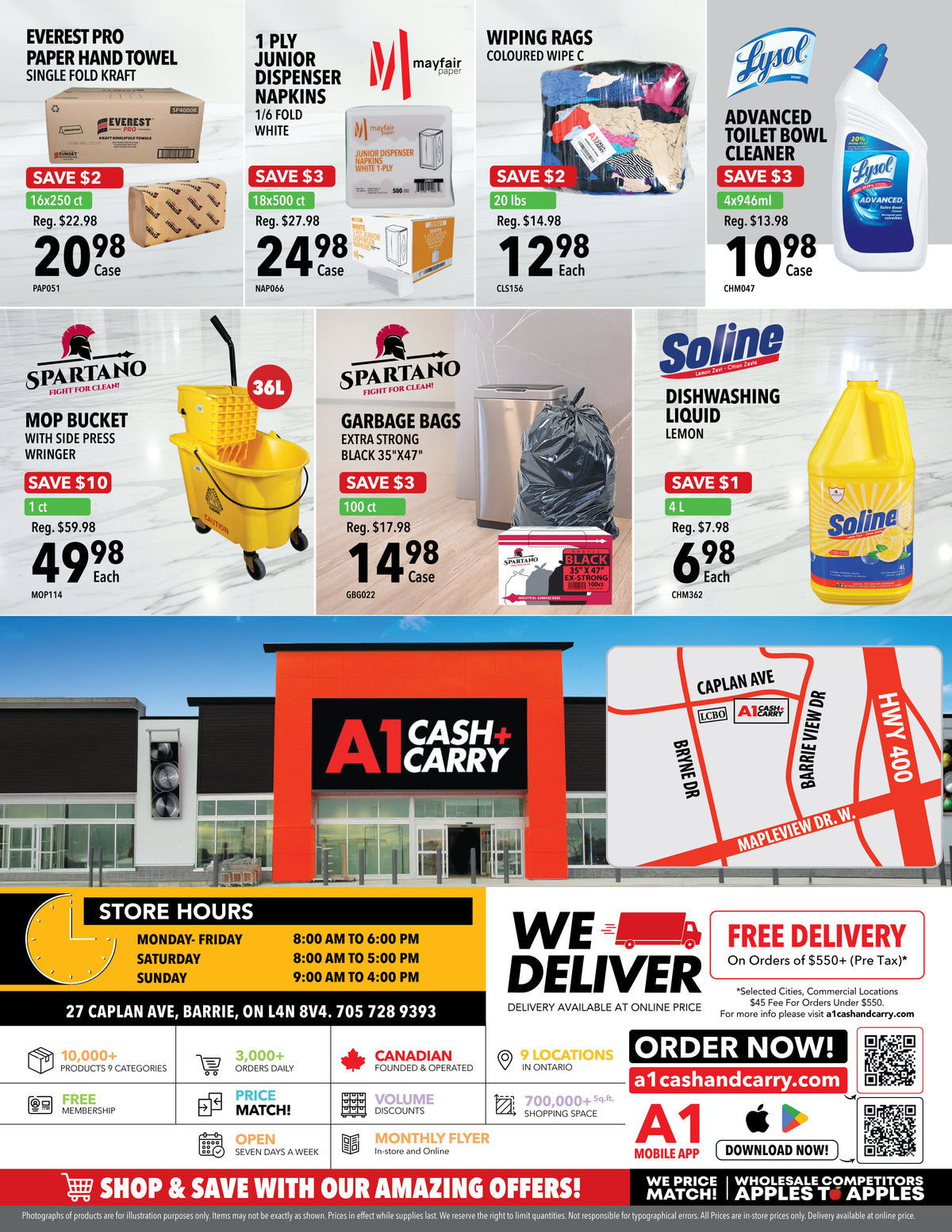 A1 Cash and Carry September, 2026 Barrie Flyer Deals