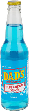 Dad's - Blue Cream Soda - Bottles - Glass