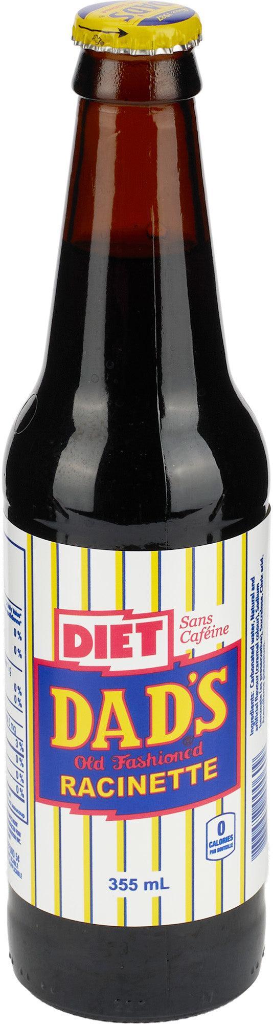 Dad's - DIET - Root Beer - Bottles - Glass