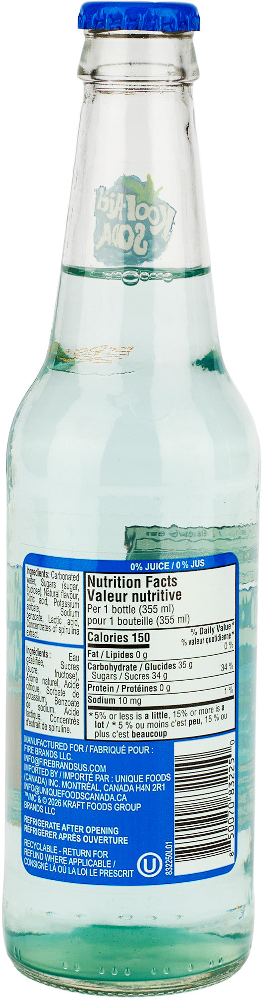 Kool-Aid - Blue Raspberry Lemonade - Glass Bottle