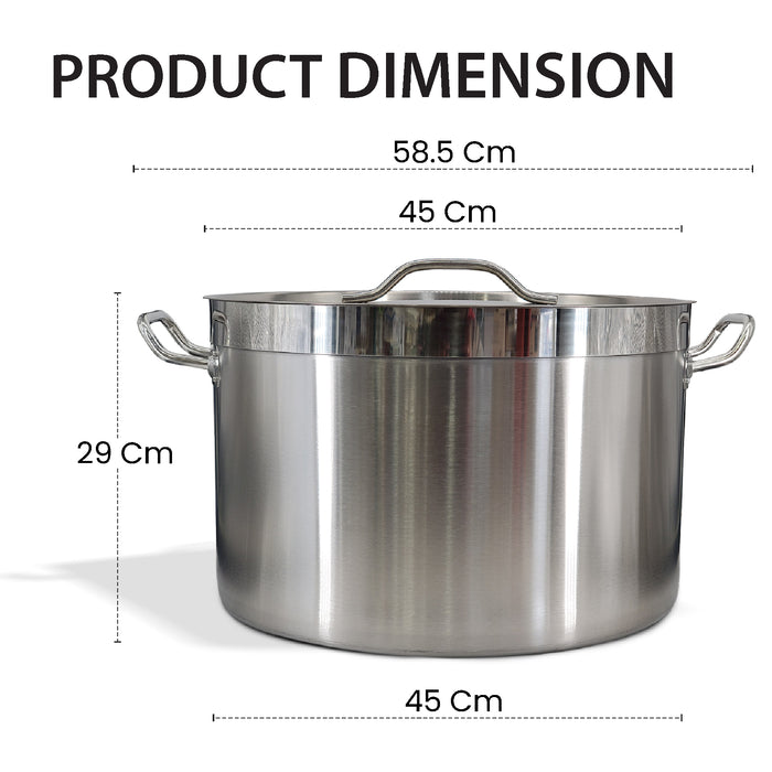 Pro-Kitchen - 45x28cm (42L) Sauce Pot & Lid - SS