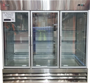 CLR - PK - Reach-in Glass 3 Door Refrigerator (72CF) 81x32x83