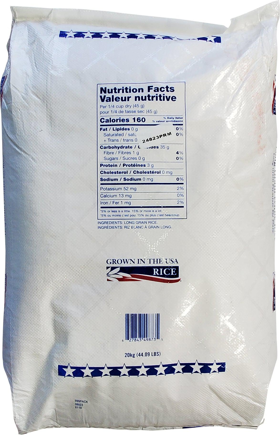 Bulk AAA USA Long Grain Rice 20kg | Shipping Across Canada | A1