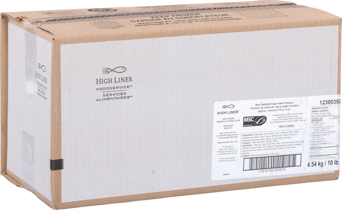 High Liner - Beer Battered - Cape Hake Fish Portions - 3 oz