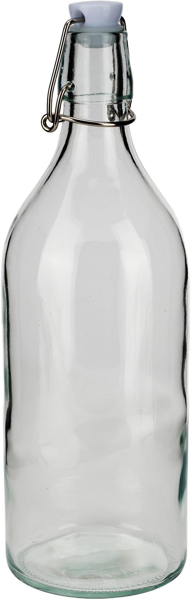 Glass Bottle w/ Stopper 1L - Clear