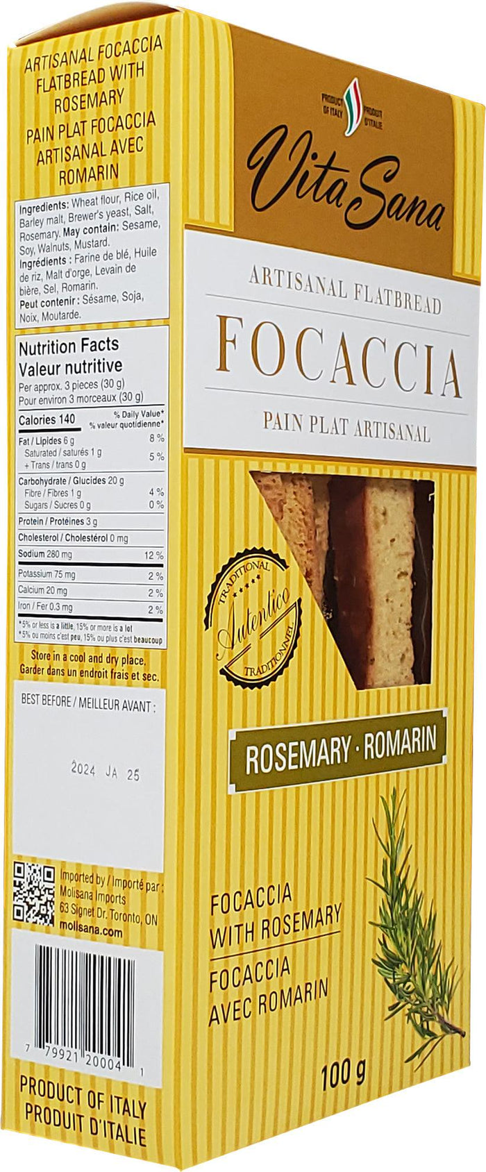 Vita Sana - Focaccia with Rosemary