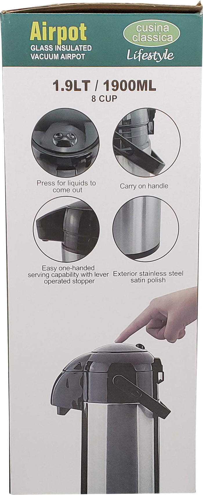 Thermostatic - SS Insulated Carafe - Push Pump 1.9L - 2351-9602