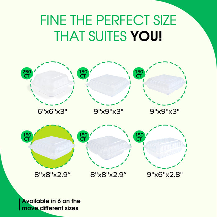 Value+ - PP - Premium Food Container - 8x8x3