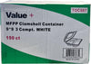Value+ - MFPP Clamshell Container - 9x9x2.8