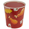 Eco-Craze - Chicken Round Paper Bucket with Lid - 130oz - Large