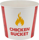 Hot Pack - Chicken Round Bucket with Lid - 130oz - Paper - Combo