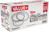 Value+ - 12oz Round Deli Container w/Lids