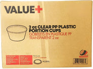 Value+ Clear PP Plastic Portion Cups - 2oz