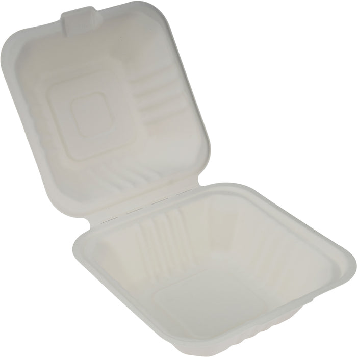 Eco-Craze Bagasse Clamshell Container - 6