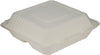 Eco-Craze - Bagasse Clamshell Hinged Container - 9X9 - 3 Compartment