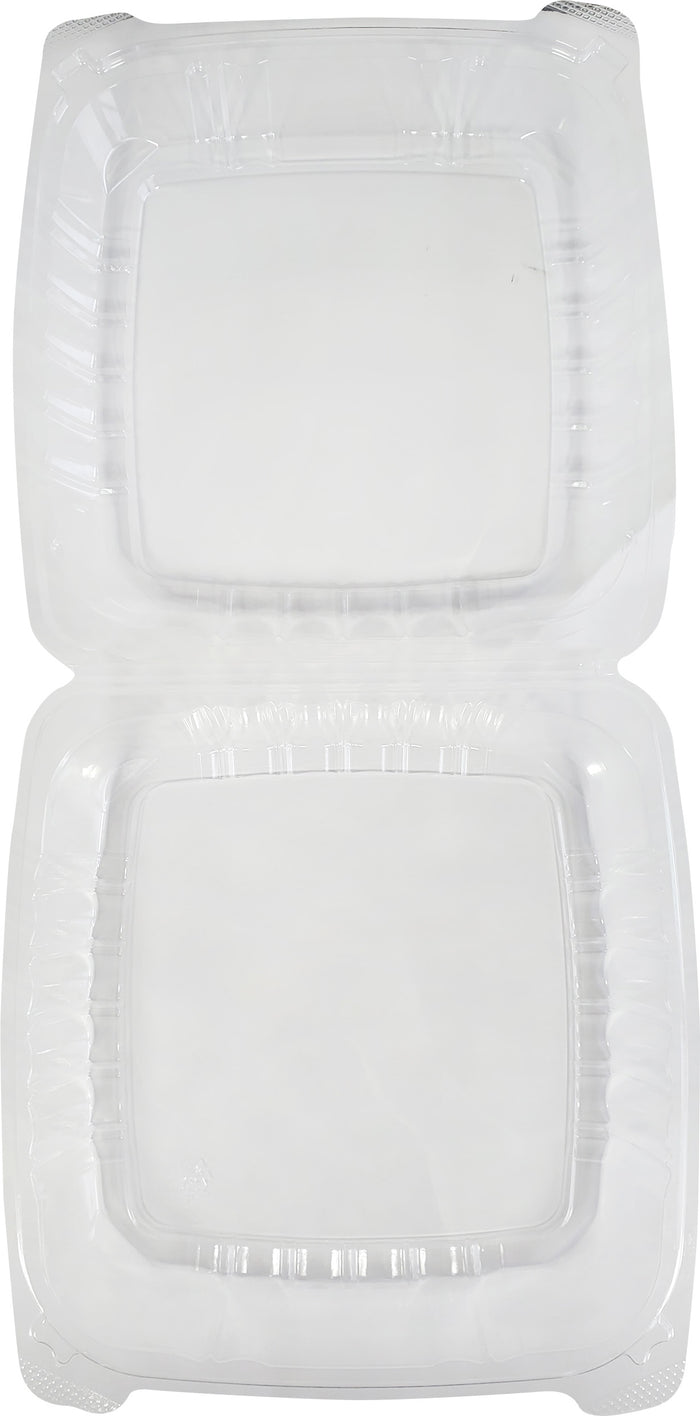 Value+ - Dual Lock - 9in Large Clear Hinged Containers - CV991