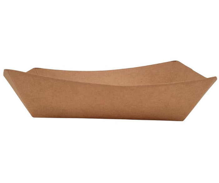 Eco-Craze PFT200-K #200 2 lb Kraft Paper Food Tray