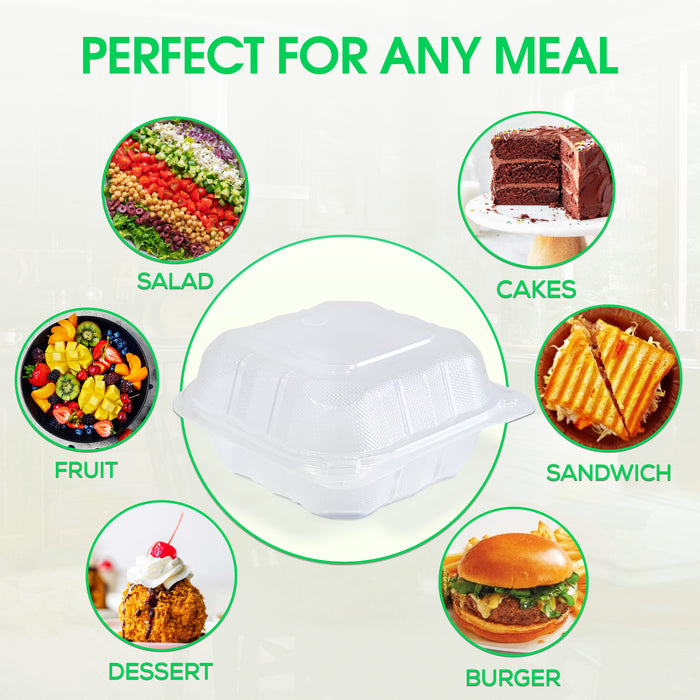 Eco-Craze MFPP Clamshell Container 9x9x2.6