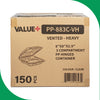 Value+ - PP-883C-VH Premium Food Container 8x8x2.9