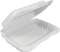SO - LR - MFPP Clamshell Container - 9x6x3 White - EP-28