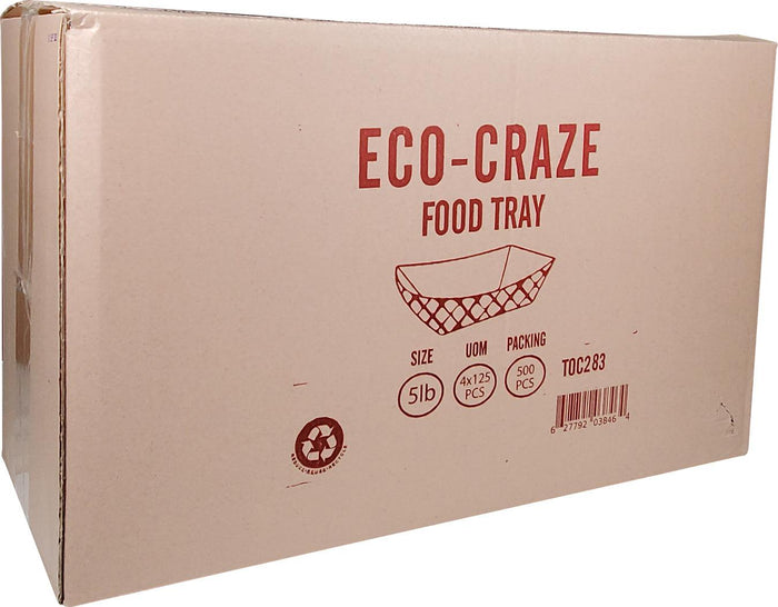 Eco-Craze - Food Trays - 5 lb - #500