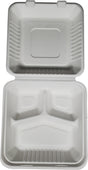 Arrow/PPP/Eco-Craze - Bagasse Clamshell Container - 9x9x3