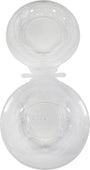 Inline - 8 Oz Safe-T-Fresh - Tamper Resistant - Plastic Clamshell Bowl - Clear - TS8RN