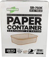 Eco-Craze - Kraft PE-Lined Paper Container - Rectangular - 750ml - SR-750K