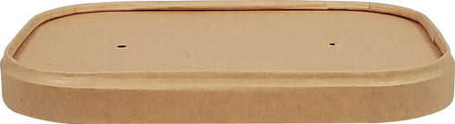 Eco-Craze - Paper Rectangular Lid - fits 500/750/1000ml Paper Container - SRL-500P