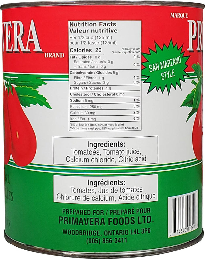 Primavera - Whole Peeled Tomatoes In Juice