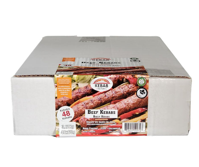 Kebab Factory - Beef Kebabs - Ready to Cook - Frozen