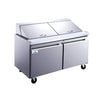 GLACIER - Mega Top Prep Table 2 Door 18 Bins 48*31*45 -GMT-48-18