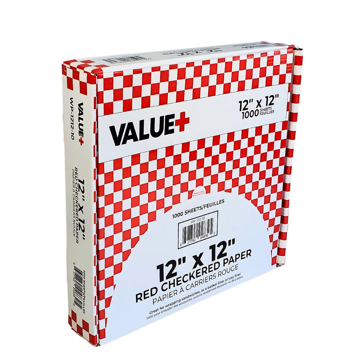 Value+ - Checkered Sheets - Red - 12