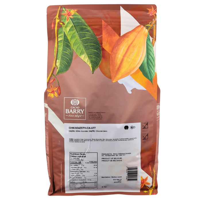 Cacao Barry - Zephir Callet White Chocolate - 5kg